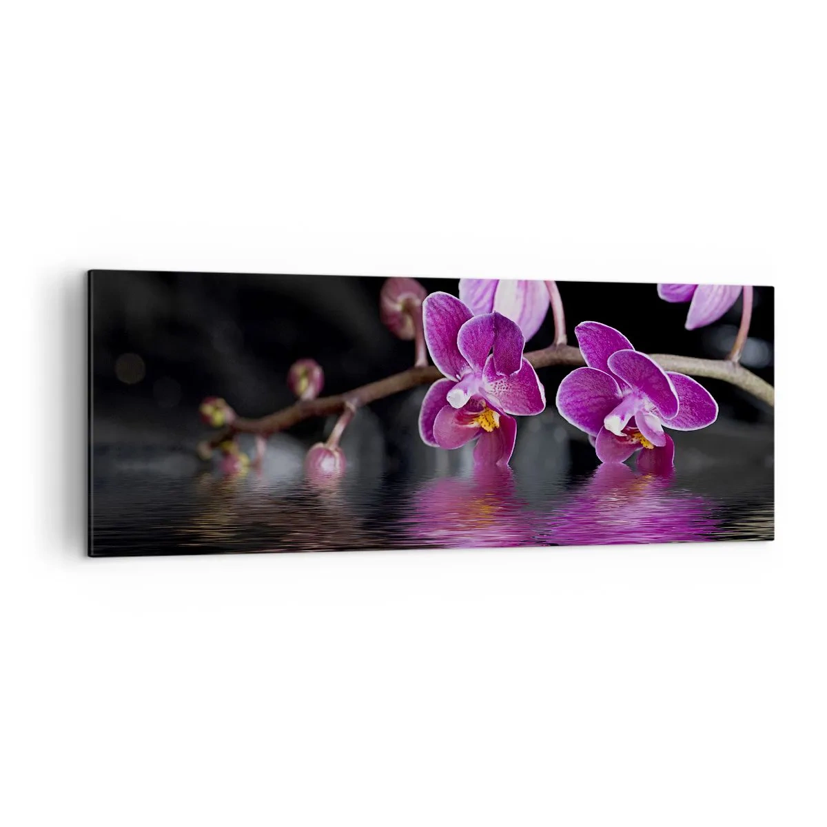 Quadro em tela - Reflexo lilás da beleza - 140x50 cm