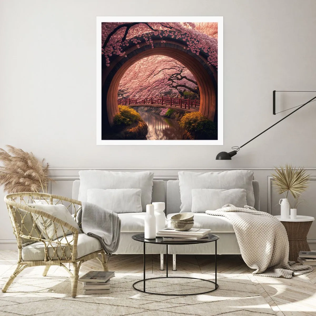 Pôster - Primavera japonesa - 40x40 cm