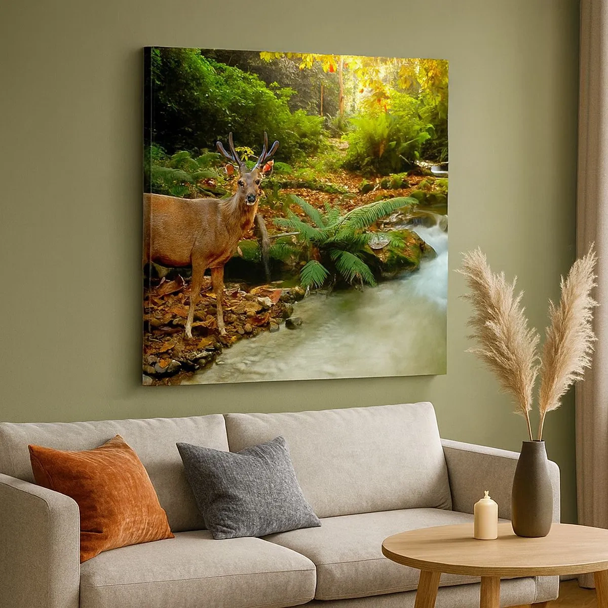 Quadro em tela - Bem-vindo ao meu mundo - 30x30 cm