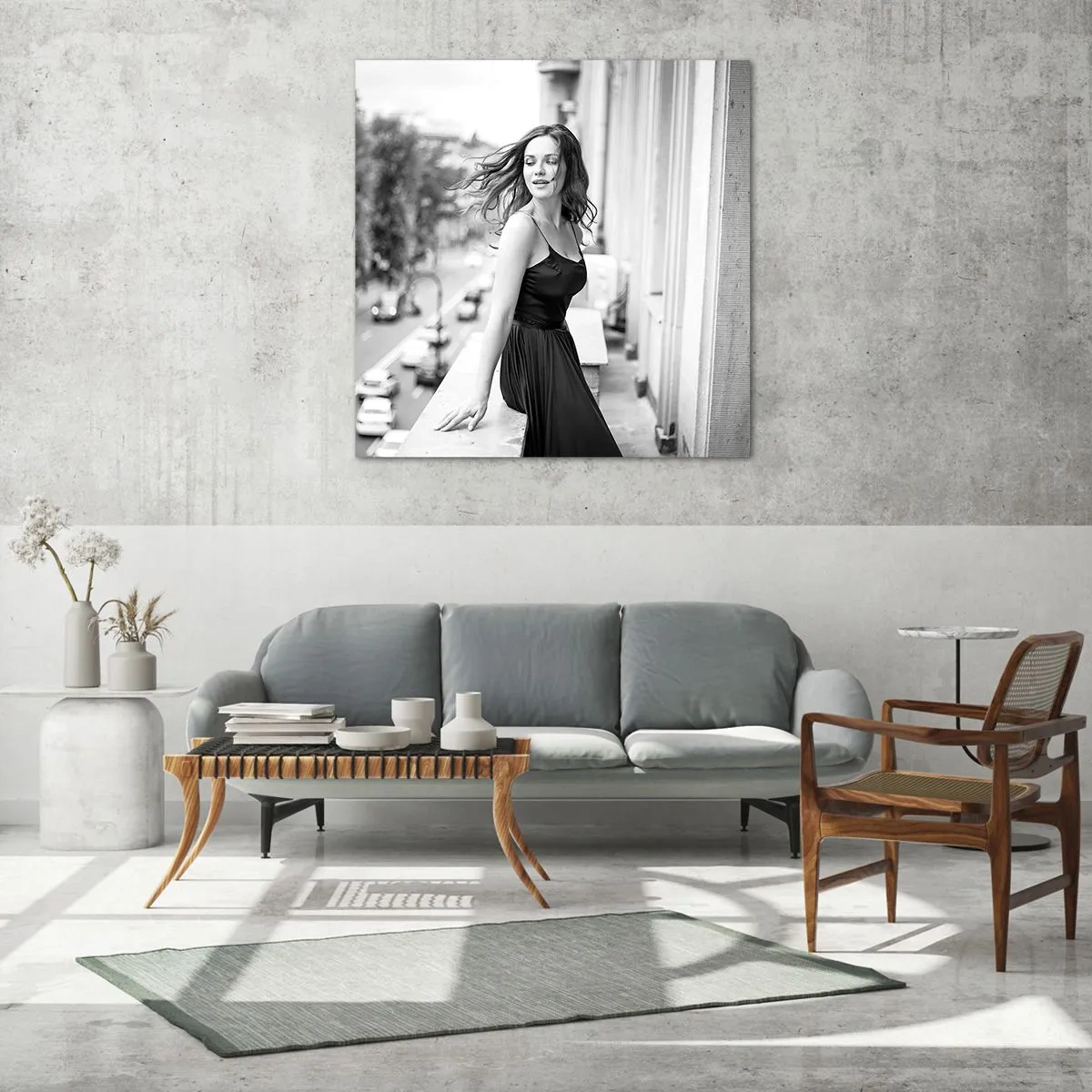 Quadro em vidro - Certamente uma parisiense - 40x40 cm