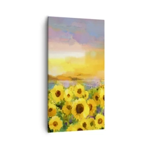 Quadro em tela - O próprio sol desceu à terra - 55x100 cm