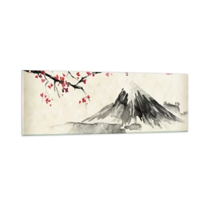 Quadro em vidro - Ame o Japão - 90x30 cm