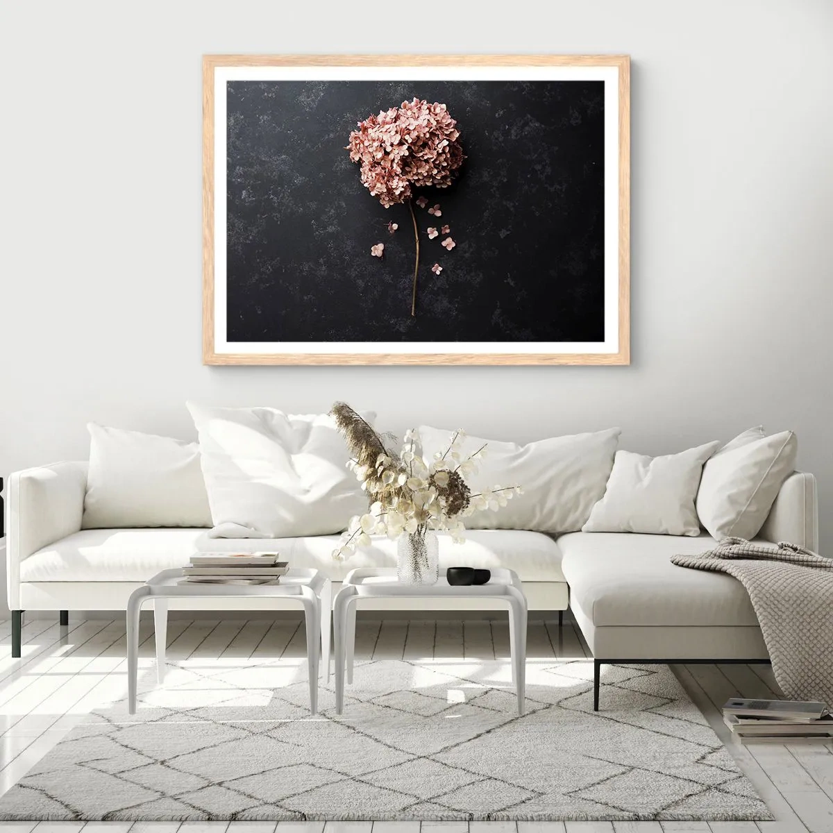 Pôster com moldura de carvalho claro - Um sinal verdadeiramente romântico - 70x50 cm