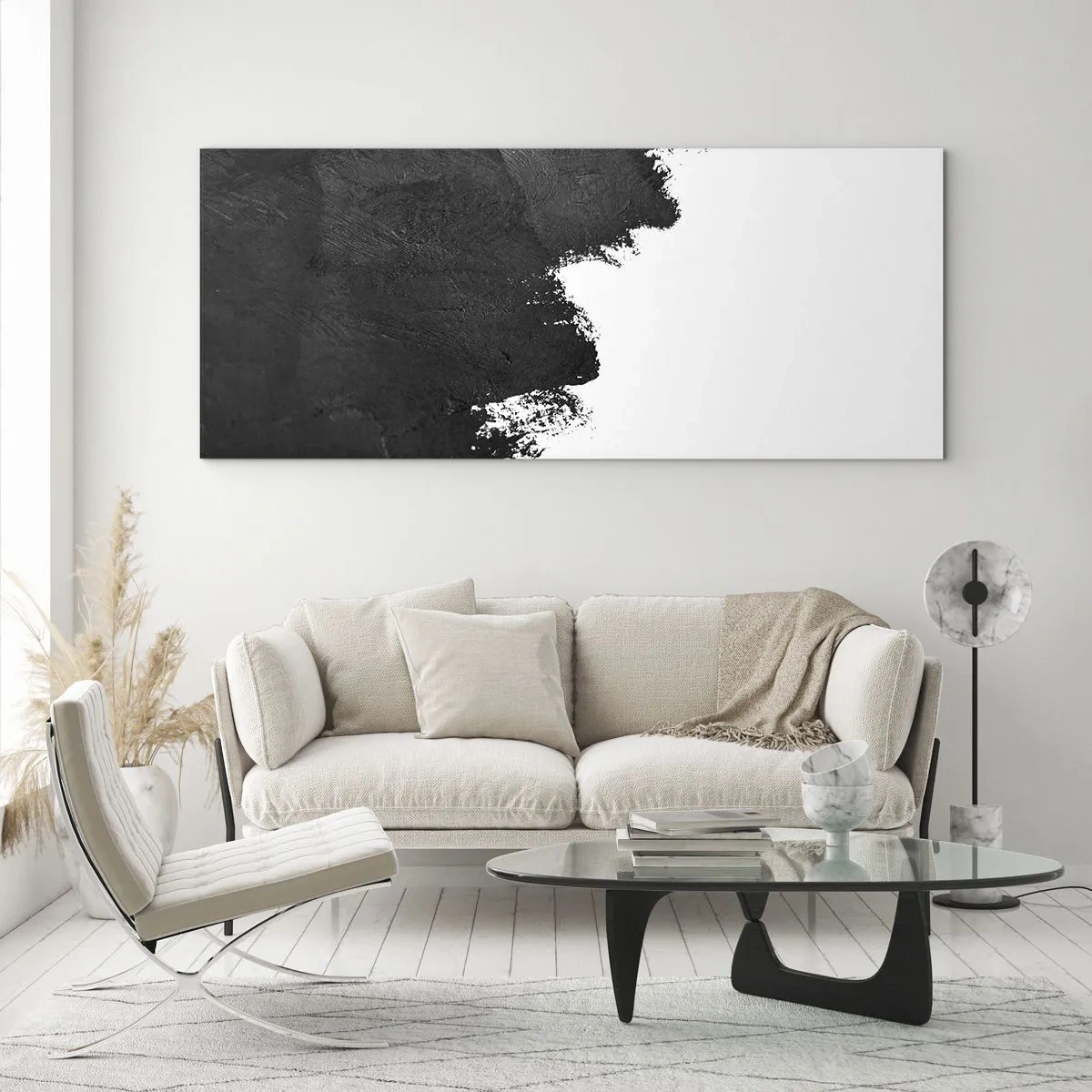 Quadro em vidro - Elementos: terra - 100x40 cm