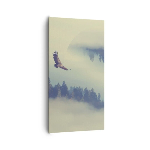 Quadro em tela - Eu vi a sombra de uma águia - 65x120 cm