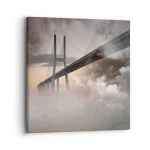 Quadro em tela - No rio que não existe - 30x30 cm