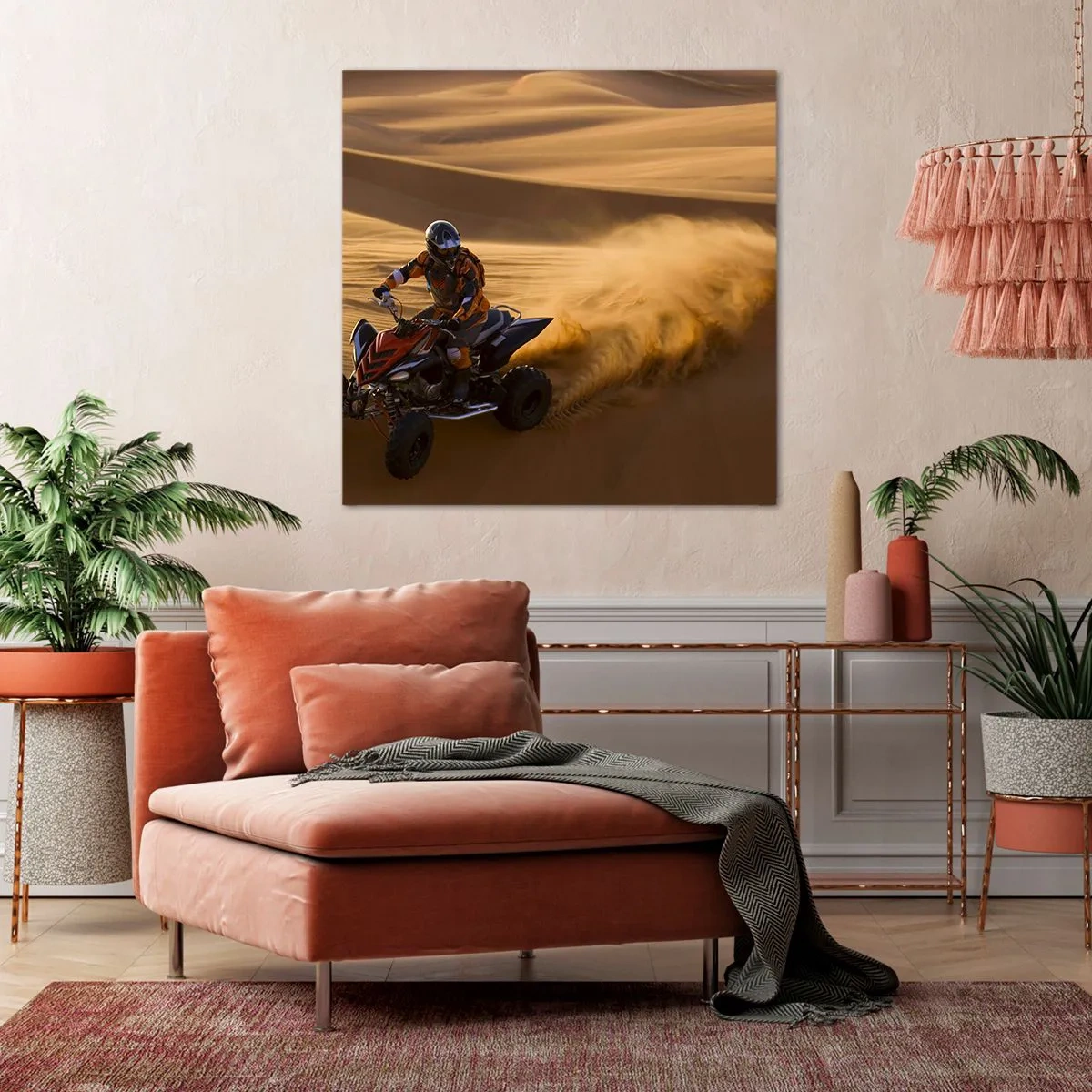 Quadro em tela - Nas ondas de areia - 60x60 cm