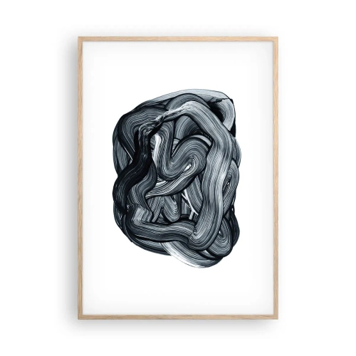 Pôster com moldura de carvalho claro - Não é assim tão simples - 70x100 cm