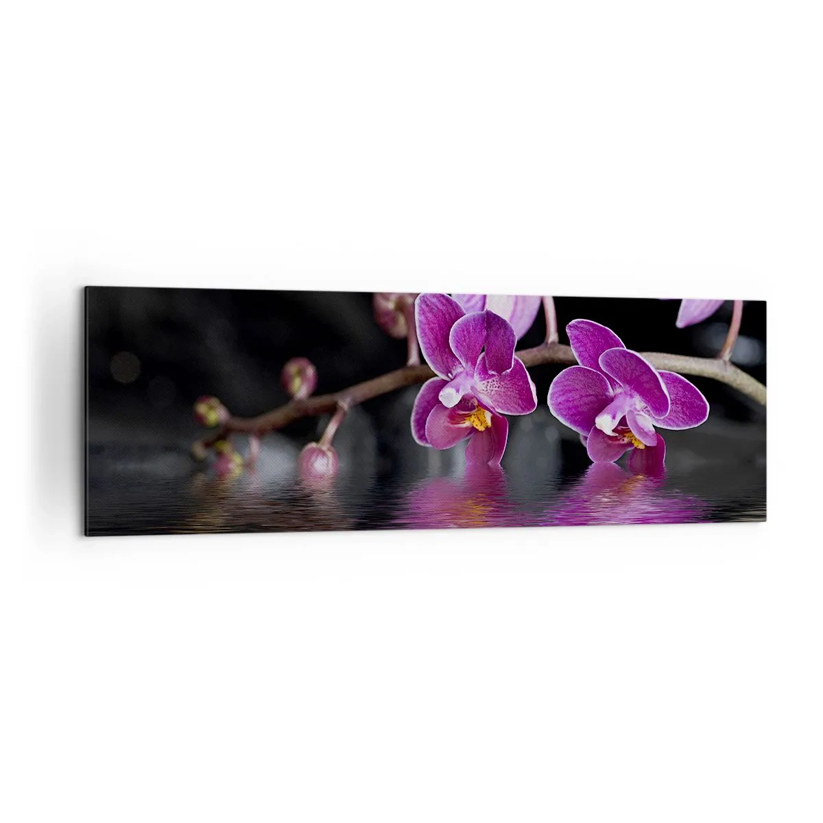 Quadro em tela - Reflexo lilás da beleza - 160x50 cm