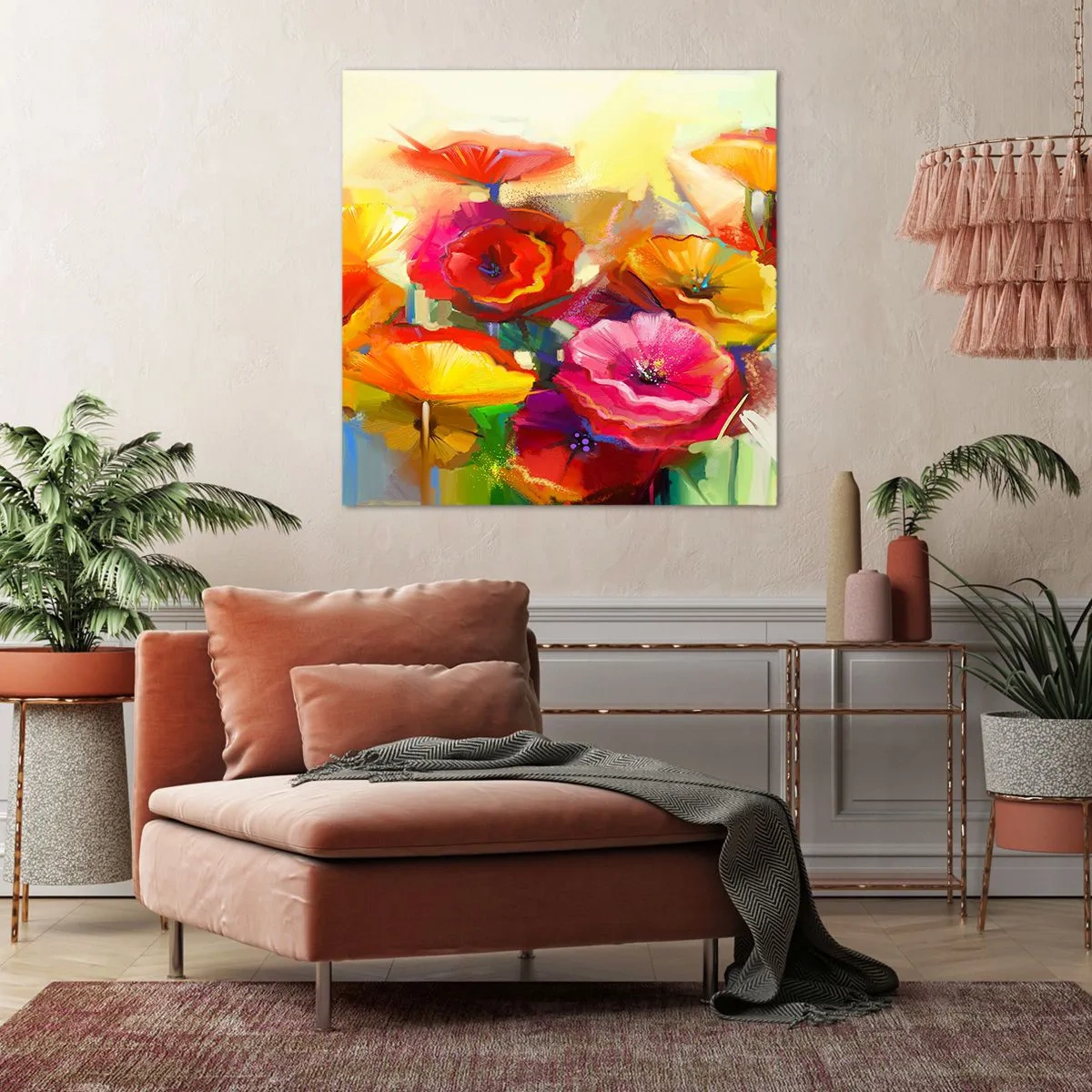 Quadro em tela - Não só vermelho - 40x40 cm