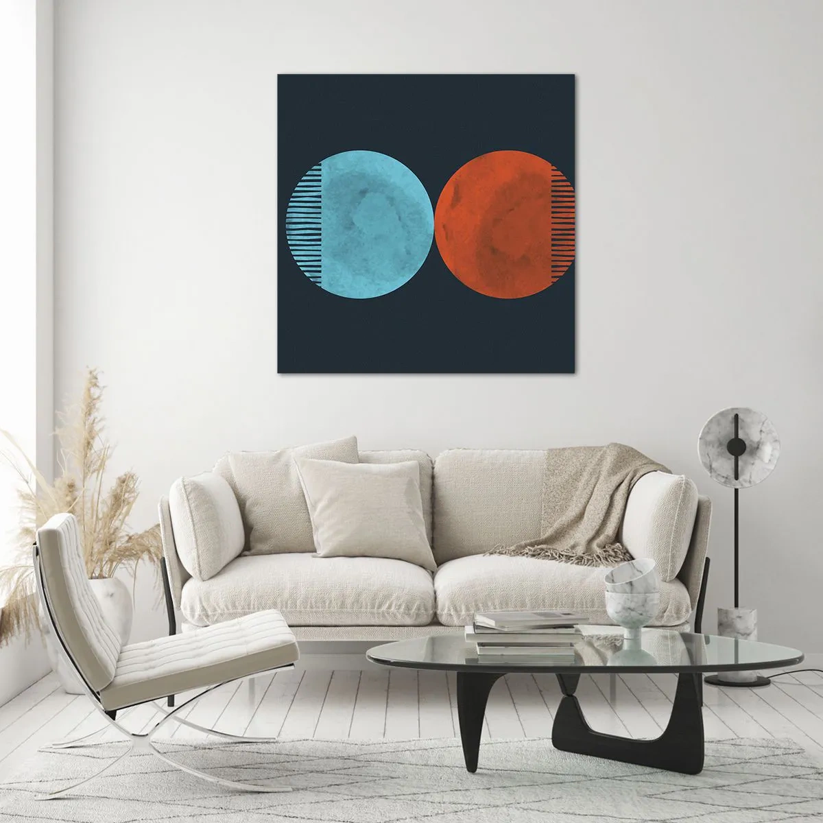 Quadro em vidro - Apenas geometria? - 60x60 cm