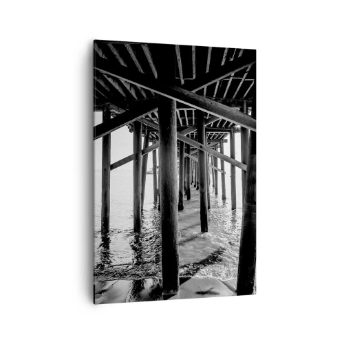 Quadro em tela - Refúgio na praia - 70x100 cm