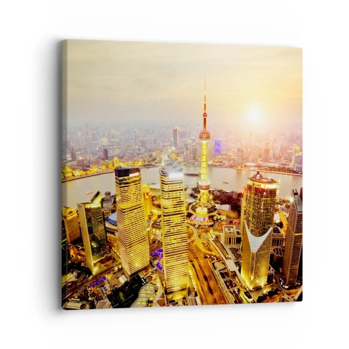 Quadro em tela - Sonho asiático - 30x30 cm