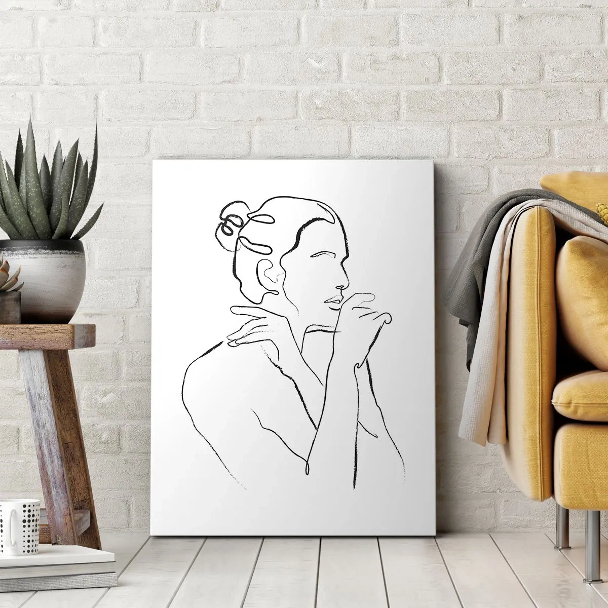 Quadro em tela - Nu: um mistério sensual - 45x80 cm