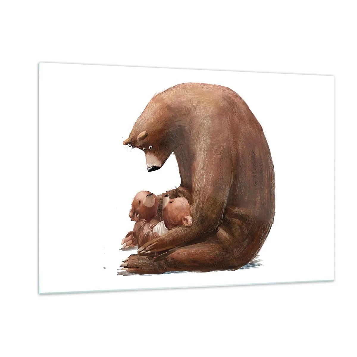 Quadro em vidro - Doces sonhos, crianças - 120x80 cm