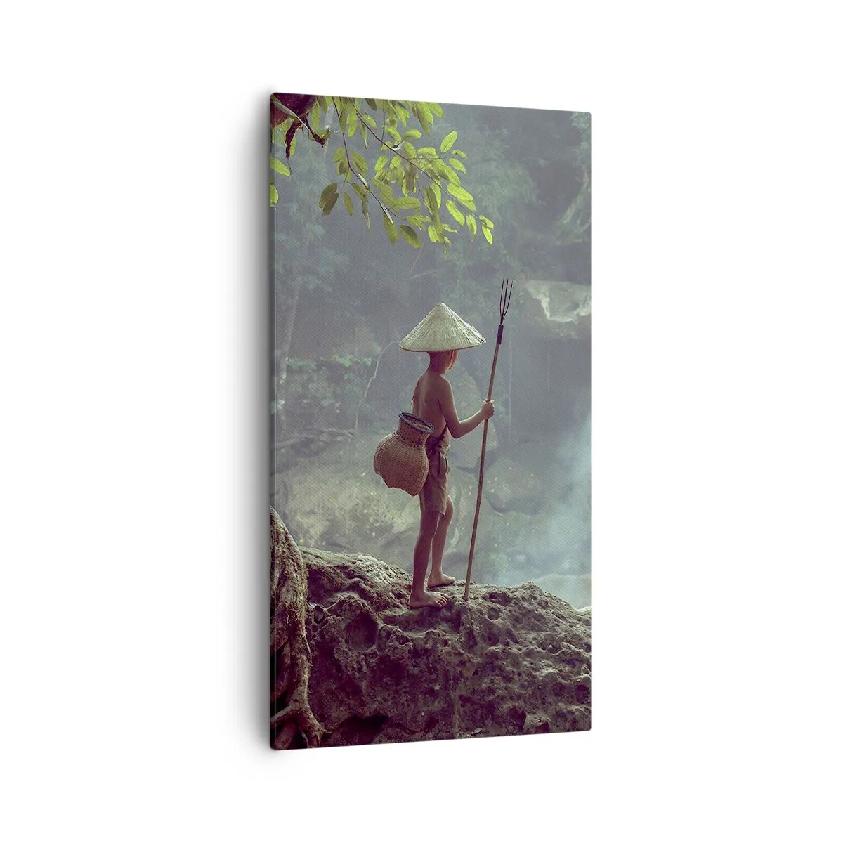 Quadro em tela - Amigo da natureza - 55x100 cm