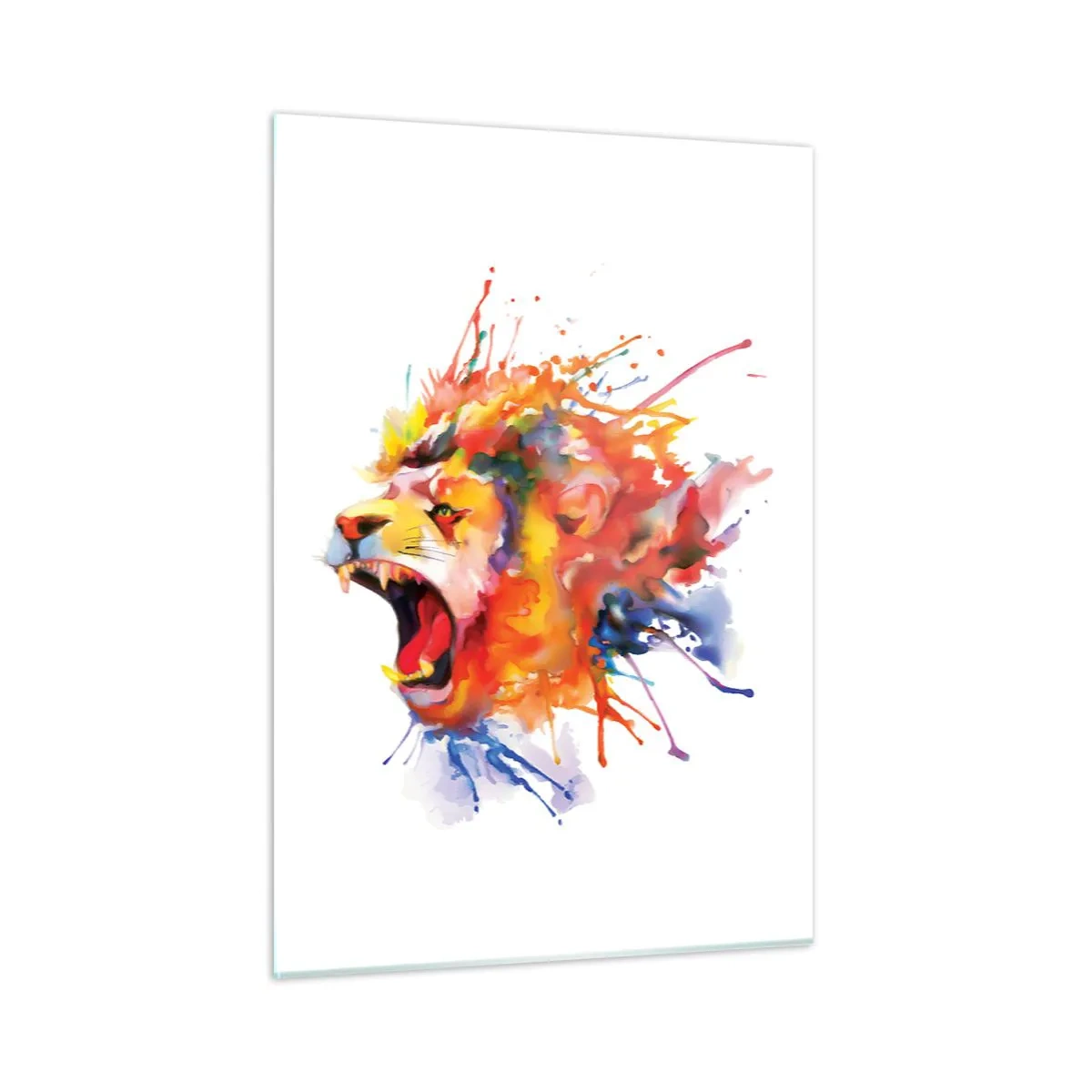 Quadro em vidro - Explosão de raiva - 50x70 cm