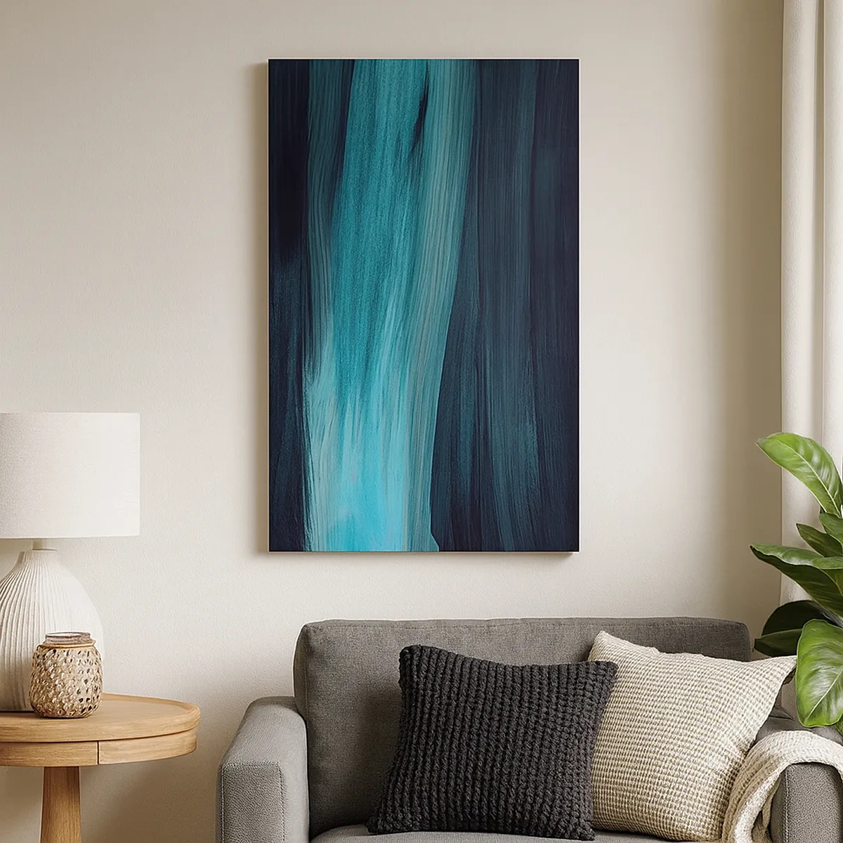 Quadro em tela - Vá com o fluxo - 50x70 cm