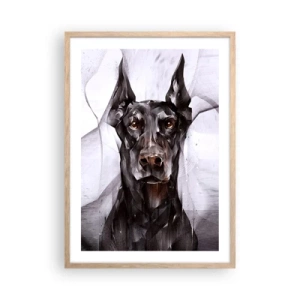 Pôster com moldura de carvalho claro - Nascido na nobreza - 50x70 cm