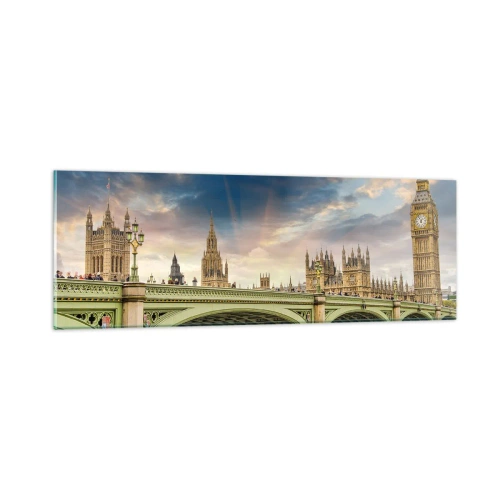 Quadro em vidro - O tempo parou no Império - 90x30 cm