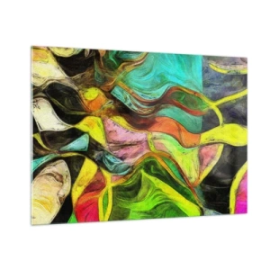 Quadro em vidro - O movimento é vida - 100x70 cm