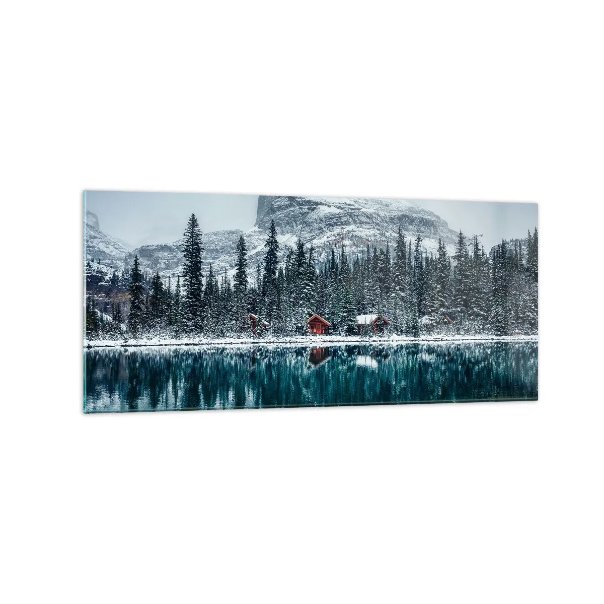 Quadro em vidro - Retiro canadense - 120x50 cm