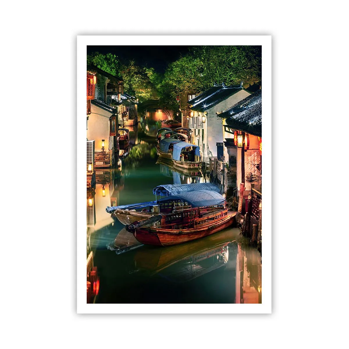 Pôster - Uma noite em uma rua chinesa - 70x100 cm