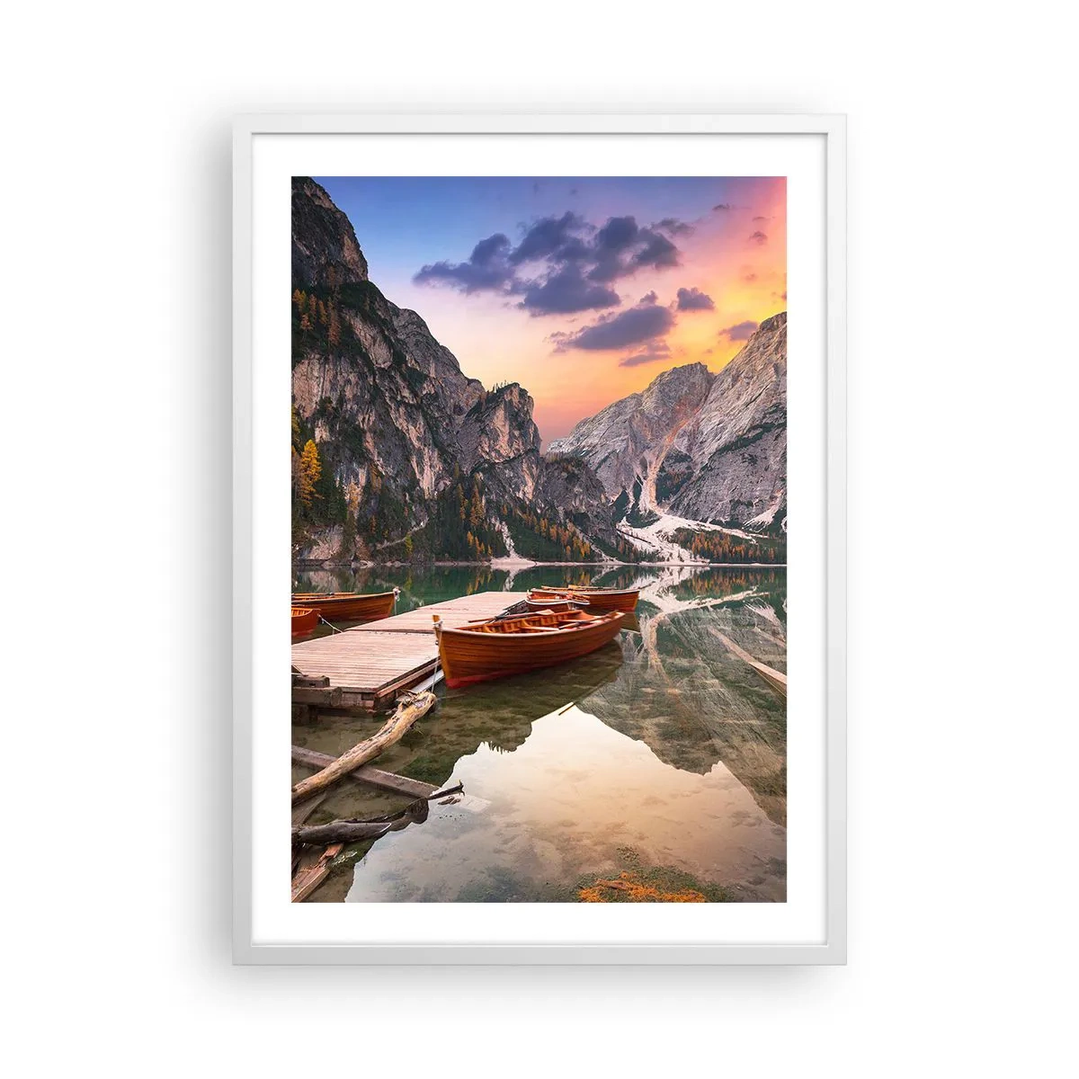 Pôster em moldura branca - A promessa do dia - 50x70 cm