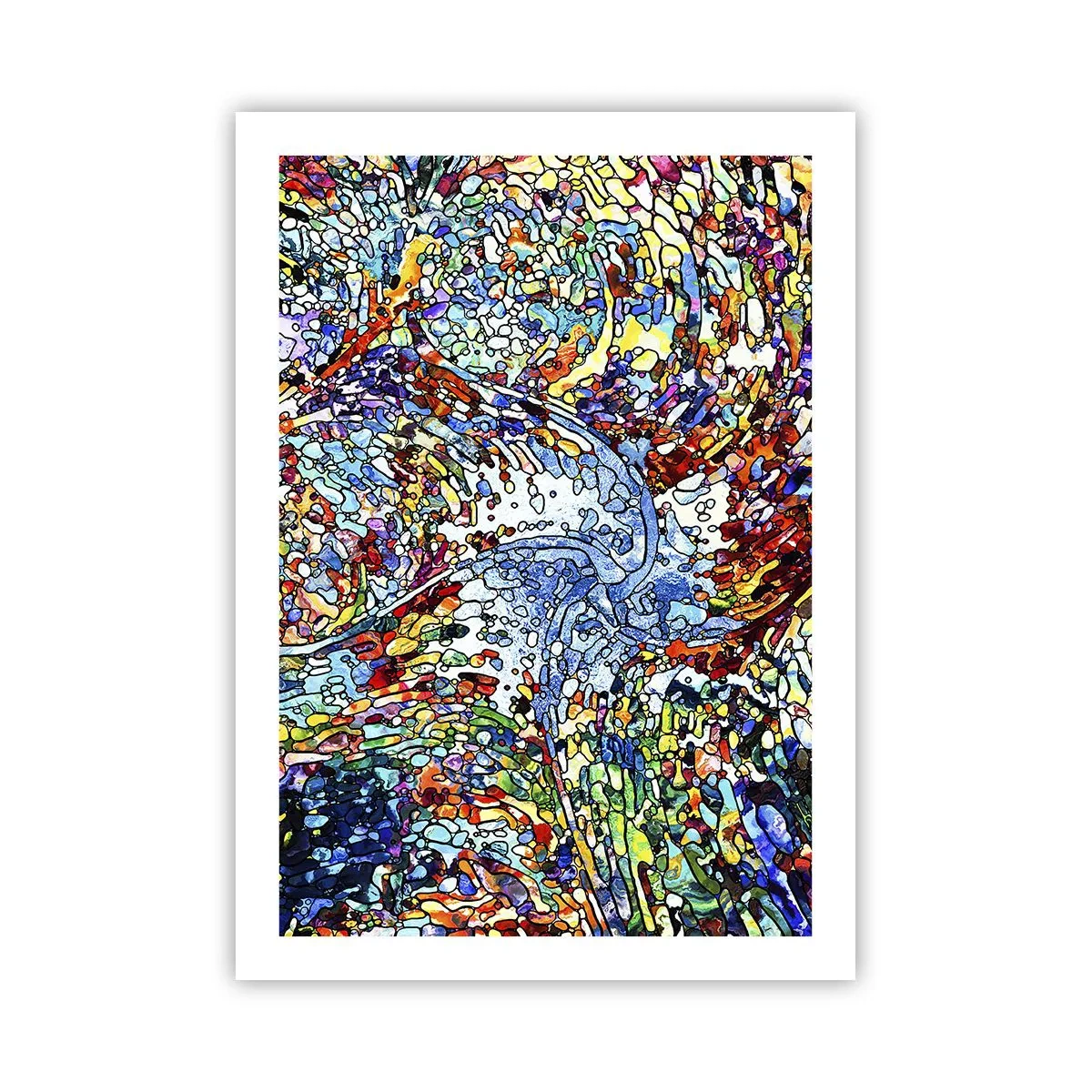 Pôster - Vitrais gotejantes - 50x70 cm