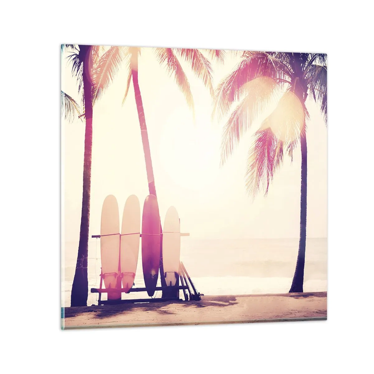 Quadro em vidro - Vai ser um grande dia - 60x60 cm