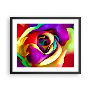 Pôster com moldura preta - É impossível - 50x40 cm