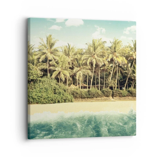 Quadro em tela - Ou talvez aqui? - 30x30 cm