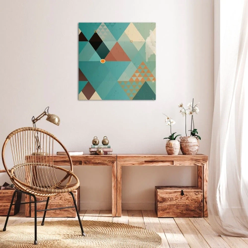 Quadro em tela - A unidade de muitos, os muitos da unidade - 50x50 cm