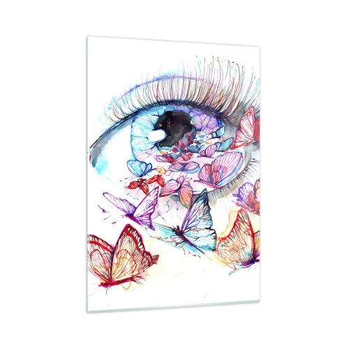 Quadro em vidro - Olhos de conto de fadas - 50x70 cm