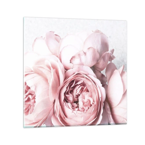 Quadro em vidro - Para românticos - 50x50 cm