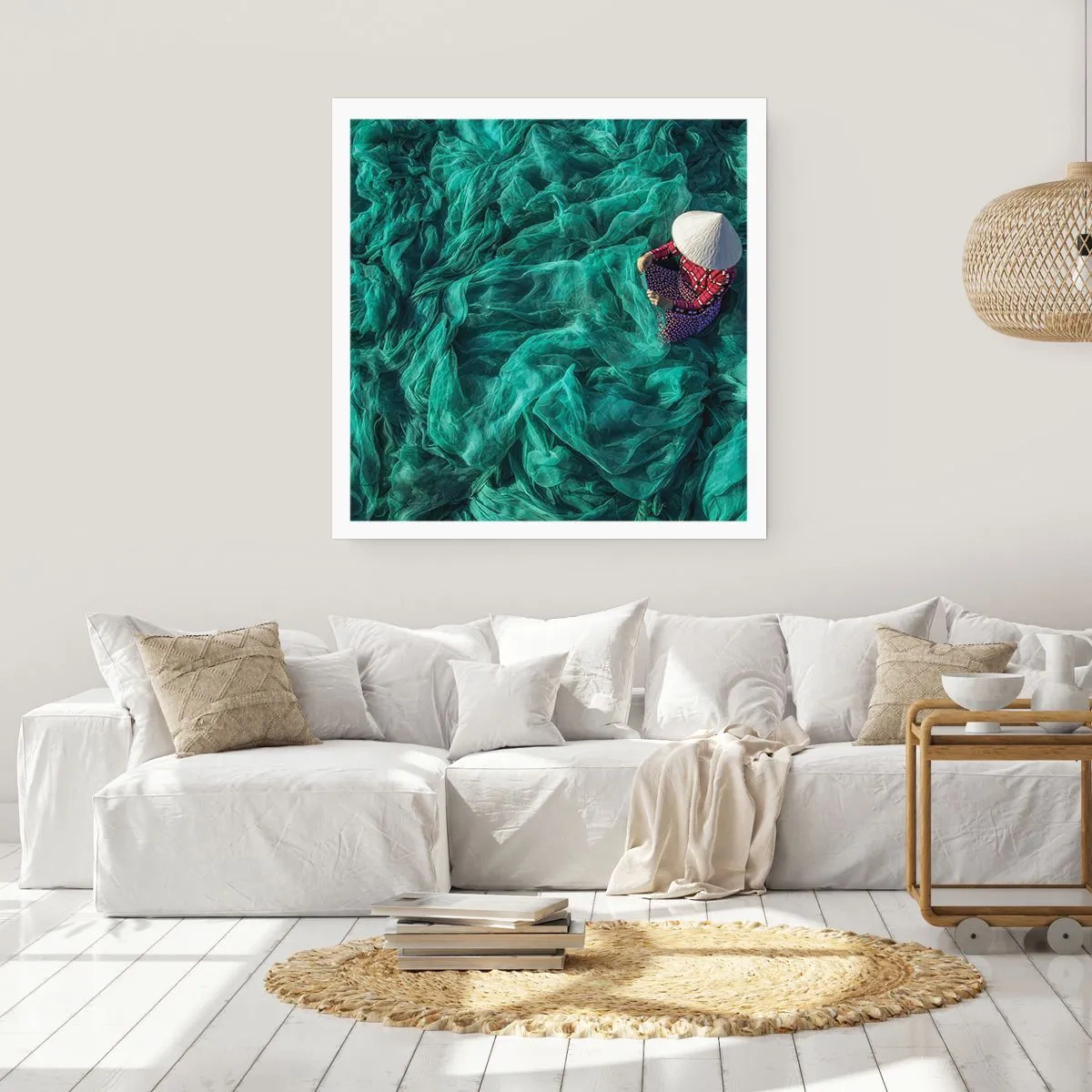 Pôster - Num mar de redes - 30x30 cm