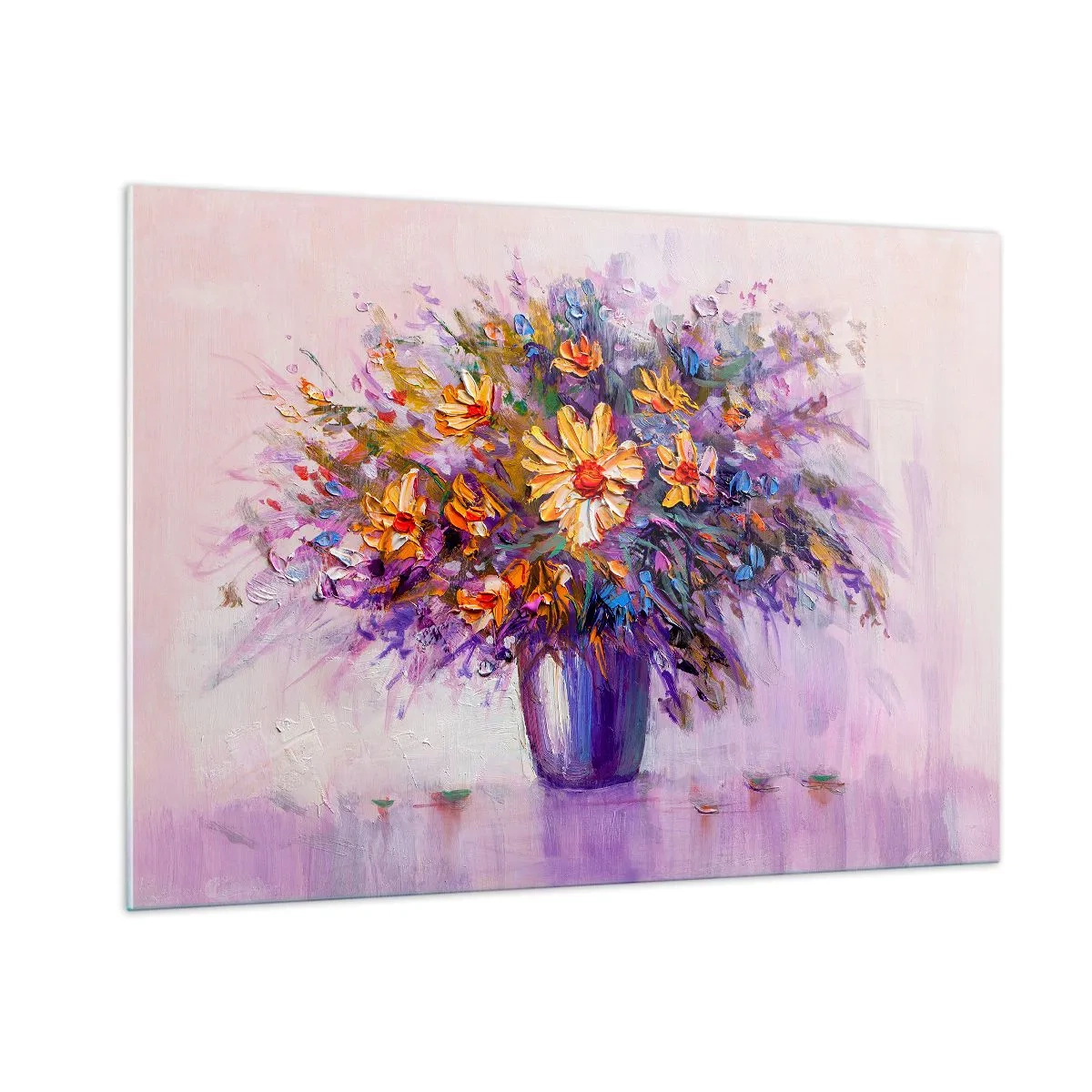 Quadro em vidro - Cheiro agradável, aparência agradável - 100x70 cm