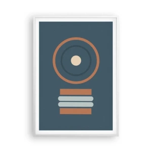 Pôster em moldura branca - A essência da questão - 70x100 cm