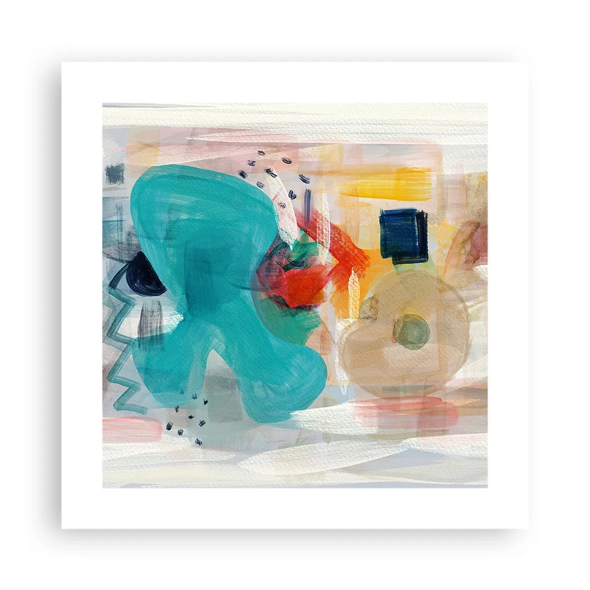 Pôster - Jogo colorido - 40x40 cm