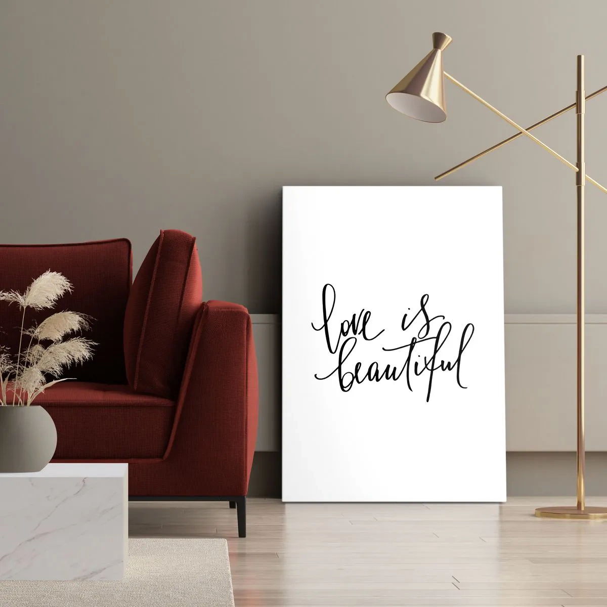 Quadro em tela - Leia e repita - 45x80 cm