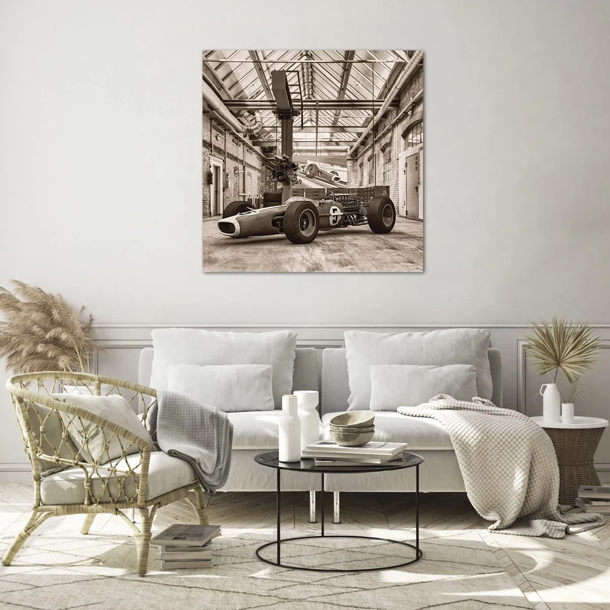 Quadro em vidro - O descanso do vencedor - 60x60 cm