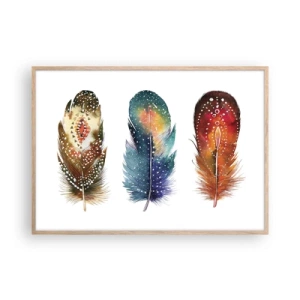 Pôster com moldura de carvalho claro - Rituais, ritos, mistérios - 100x70 cm