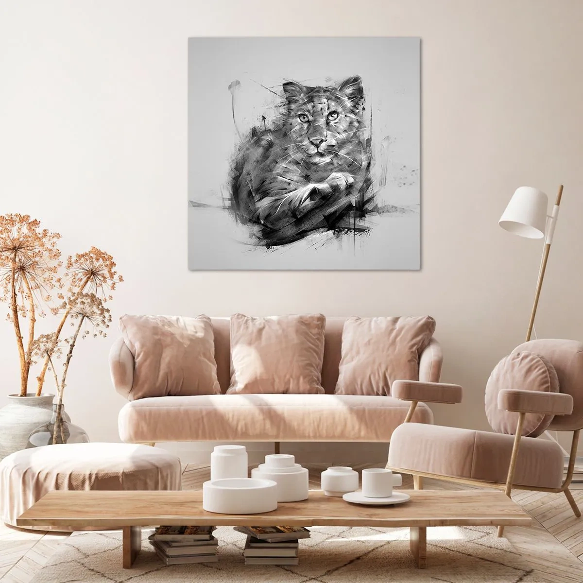 Quadro em tela - Sim, estou a ouvir atentamente - 60x60 cm