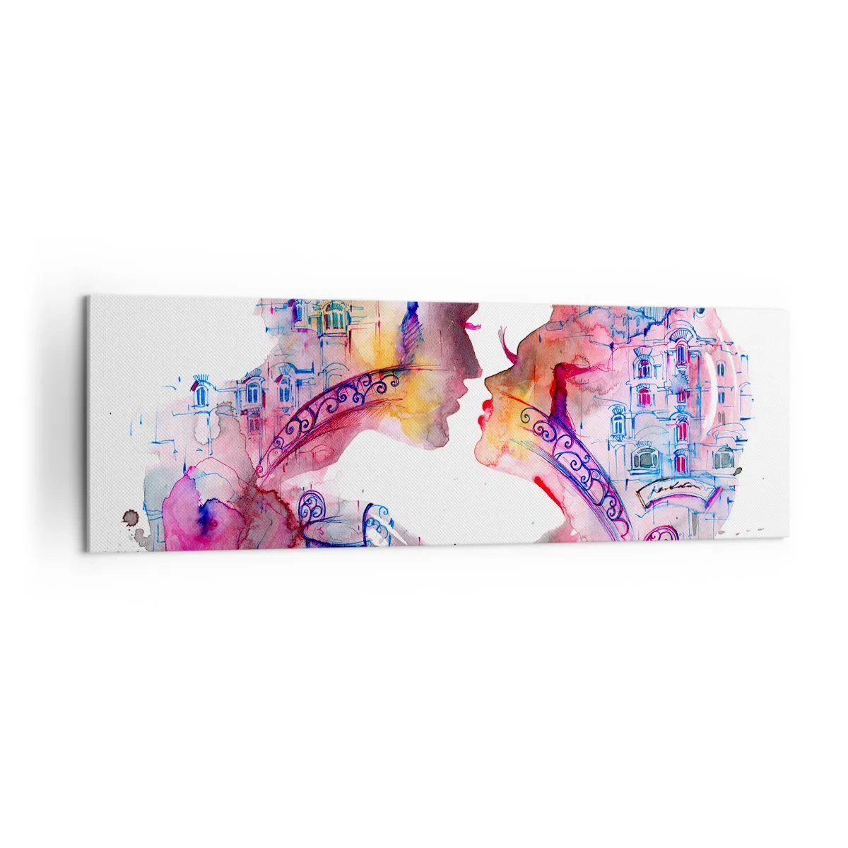 Quadro em tela - A ponte secreta dos suspiros - 160x50 cm