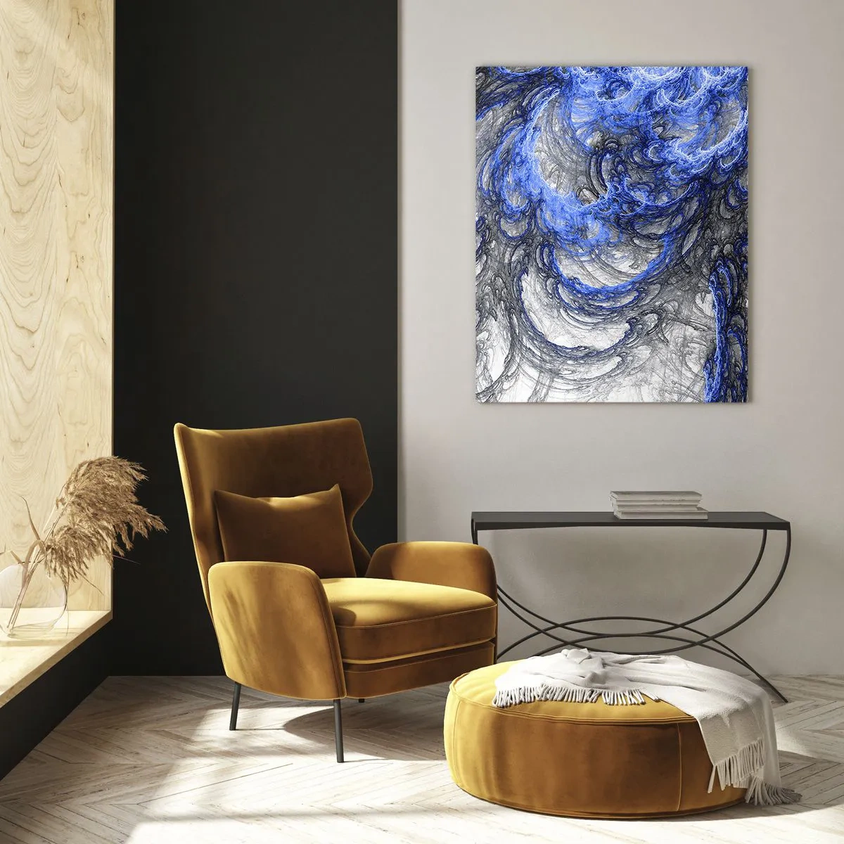 Quadro em vidro - O nascimento de uma onda - 50x70 cm