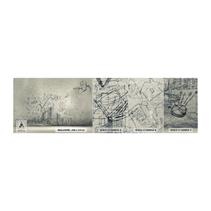 Amostra de papel de parede Premium Canvas - Minha vida maravilhosa na cidade - Grafite, Pedaço, Gráficos - 100x30 cm
