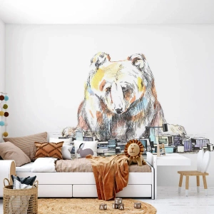 Papel de parede personalizado Premium Canvas - Como viver assim? - Animais, Urso, Gráficos