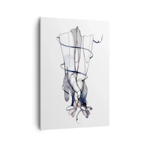 Quadro em tela - Estudo do toque - 70x100 cm