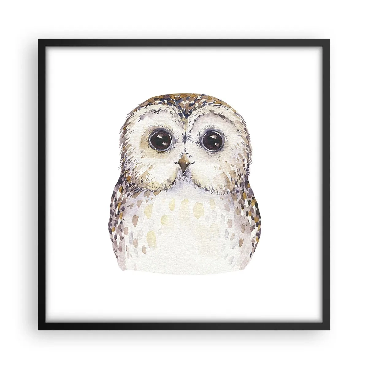 Pôster com moldura preta - Olhe-me nos olhos - 50x50 cm