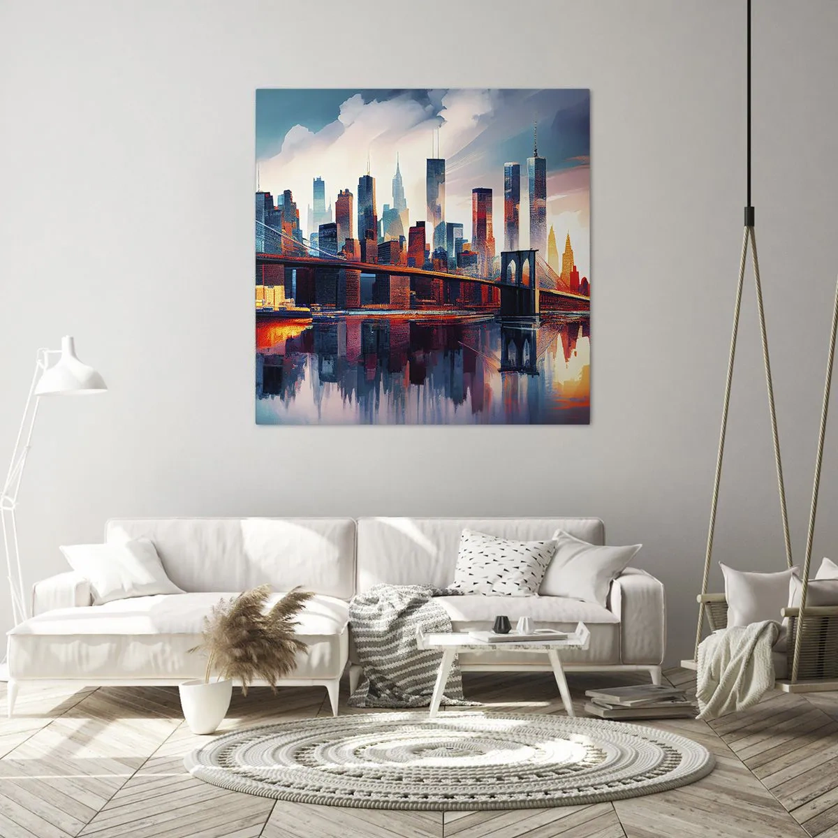 Quadro em tela - Nova York dos sonhos - 50x50 cm
